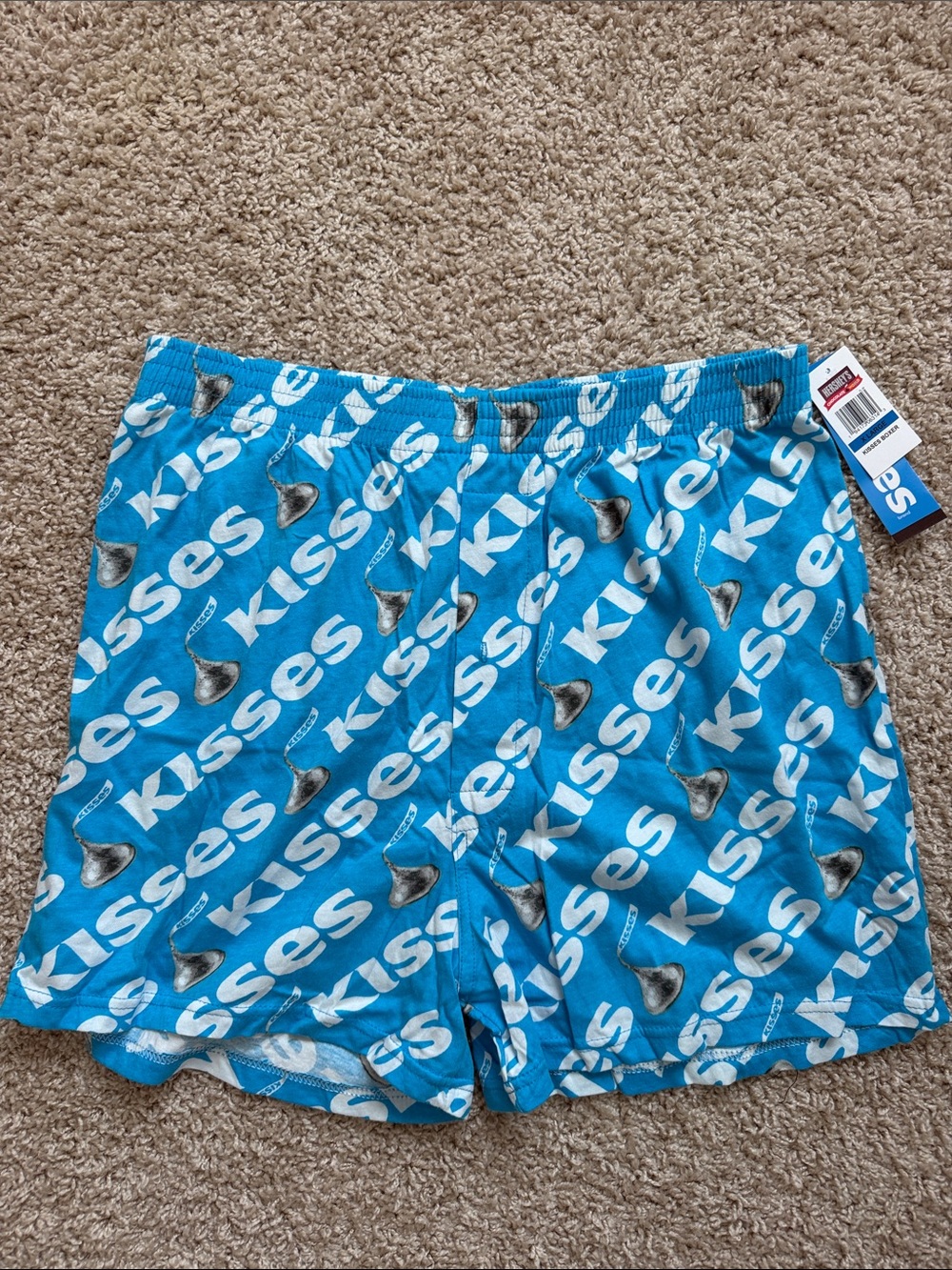 NWT Hershey Kisses Print Blue Boxer Shorts - Picture 3 of 5